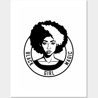 Afro black girl magic | afro black woman Posters and Art